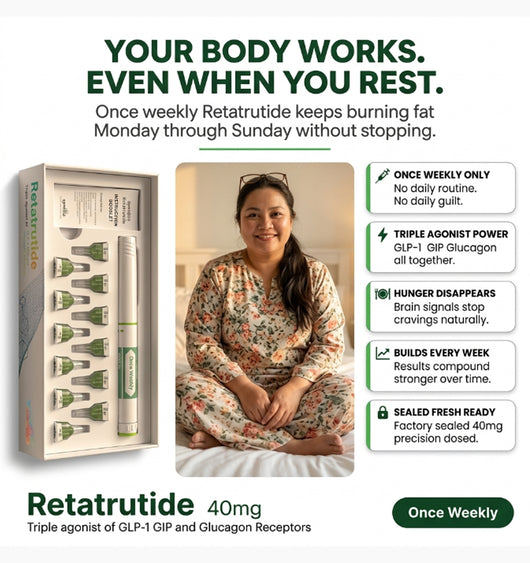 Retatrutide 40mg —Weight Loss — GLP-1 GIP Glucagon Formula